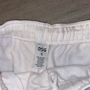 Brand new white DSG shorts. Size small never worn.